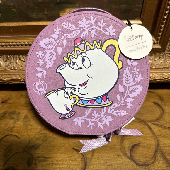 Disney Parks Beauty and the Beast Cosmetic Case by Vera Bradley New with Tag HTF - Picture 3 of 16